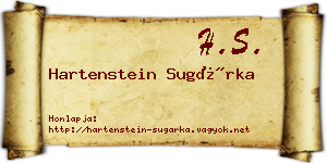 Hartenstein Sugárka névjegykártya